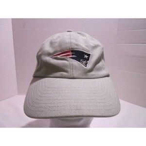 New England Patriots Khaki Strap Back Adjustable Cap Beige Cotton NFL Cap Hat